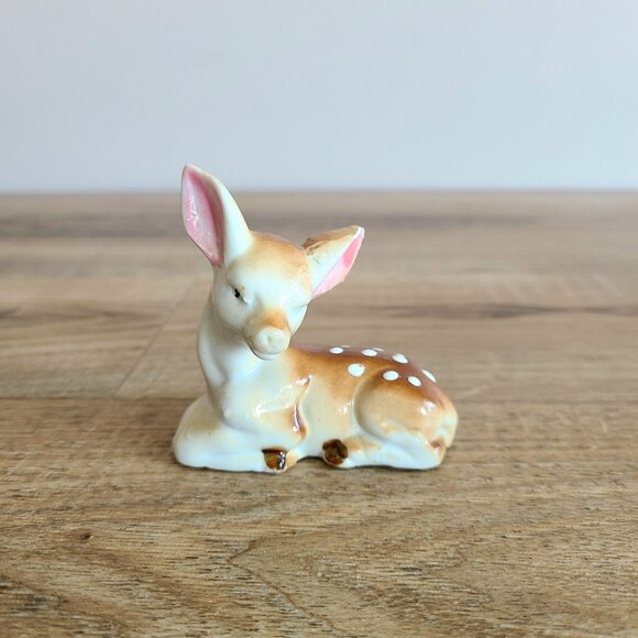 Set of 2 vintage ceramic deer figurines. - Picture 5 of 12